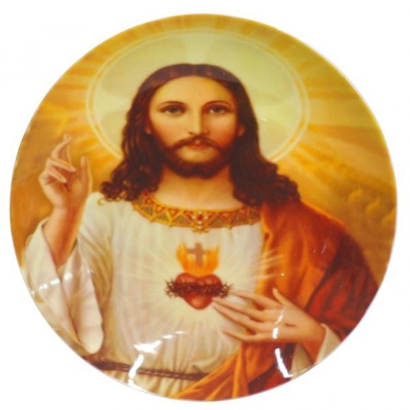 SAG.CORACAO JESUS PRATO C/SUPORTE