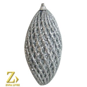 ENFEITE NATALINO PRATA 12CM