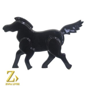 CAVALO PRETO 27X18CM