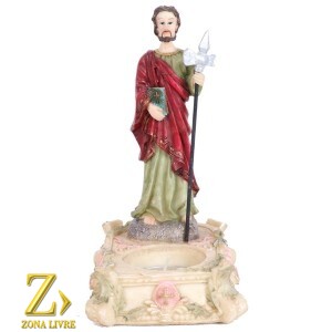 PORTA VELA SÃO JUDAS TADEU 18CM