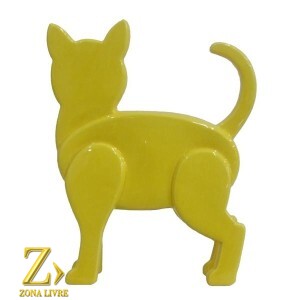 GATO AMARELO 22X23CM