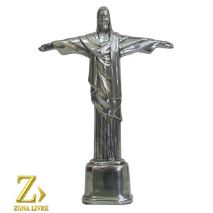 CRISTO REDENTOR PRATA 40CM