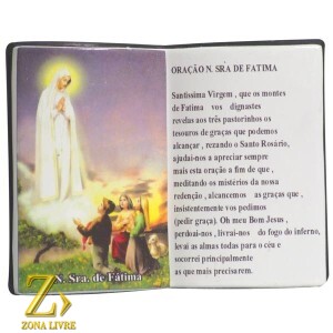 LIVRO DE ORAÇÃO NOSSA SENHORA DE FÁTIMA 14X11CM