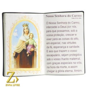LIVRO DE ORAÇÃO NOSSA SENHORA DO CARMO 10X08CM