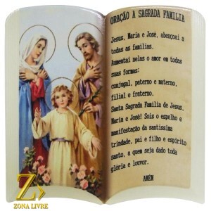 PLACA RELIGIOSA ORACAO 10X15CM