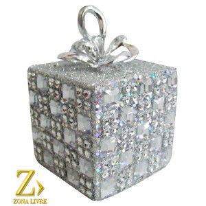 ENFEITE NATALINO CAIXA DE PRESENTE 06CM