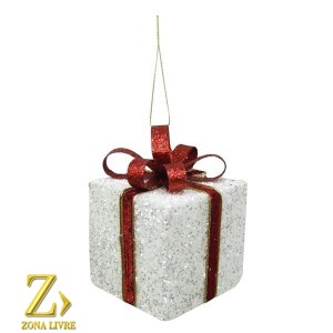 ENFEITE NATALINO CAIXA DE PRESENTE 06CM