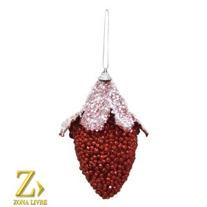 ENFEITE NATALINO VERM 12CM