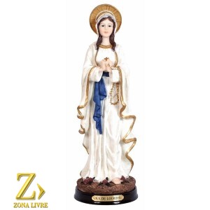 NOSSA SENHORA DE LOURDES C/BASE 30CM