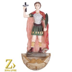 PORTA ÁGUA BENTA SANTO EXPEDITO 17CM