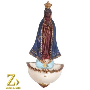 PORTA ÁGUA BENTA NOSSA SENHORA APARECIDA 17CM