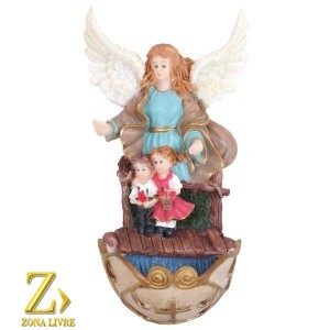 PORTA ÁGUA BENTA ANJO DA GUARDA 17CM