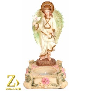 PORTA VELA ARCANJO GABRIEL 18CM