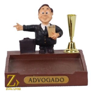 PORTA PAPEL E CANETA ADVOGADO 8CM
