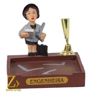 PORTA PAPEL E CANETA ENGENHEIRA 8CM