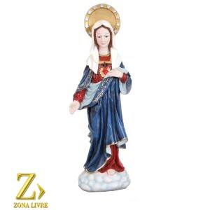 SAGRADO CORAÇÃO DE MARIA 11CM MANTO AZUL