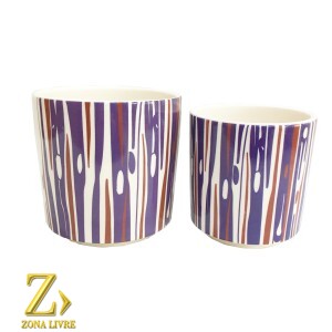 JOGO 2 FLOREIROS 15/13CM