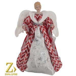 ANJO 60CM VERMELHO/BRANCO