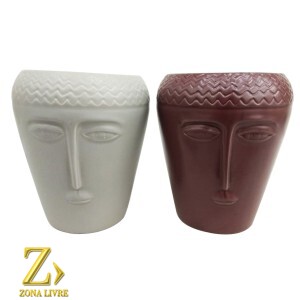 JG 2 FLOREIROS ROSTOS 15X13CM