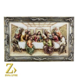 SANTA CEIA QUADRO 40CM