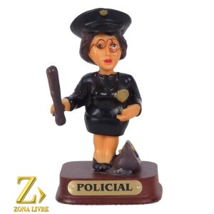 POLICIAL MULHER 8CM