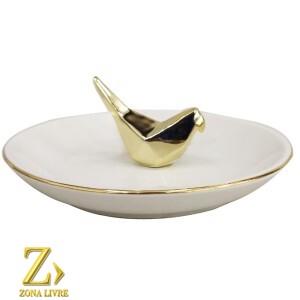 PORTA JOIAS PASSARO 13X05CM