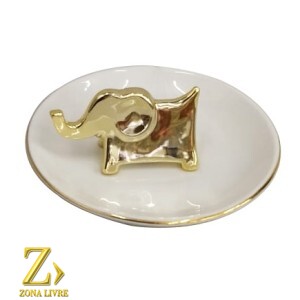 PORTA JOIAS ELEFANTE 13X06CM