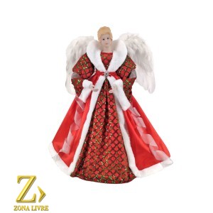ANJO VERMELHO/VERDE 60CM
