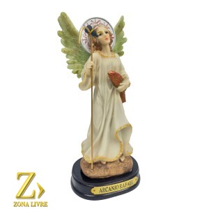 ARCANJO RAFAEL COM LUZ 21CM