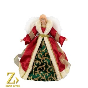 ANJO VERMELHO/VERDE 30CM