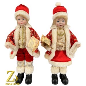 JG CRIANÇA MUSICAL VERMELHO/DOURADO 45CM