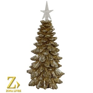 ARVORE DE NATAL DE RESINA LED 28CM
