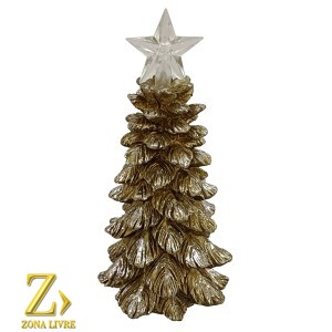 ARVORE DE NATAL DE RESINA LED 15CM