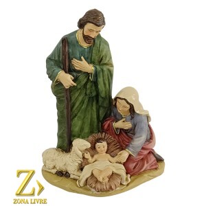 SAGRADA FAMÍLIA DE RESINA 17CM