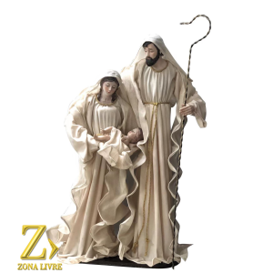 SAGRADA FAMILIA DE TECIDO CREME 90CM