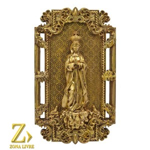 N. SRA DE FÁTIMA PLACA GOLD 39X23