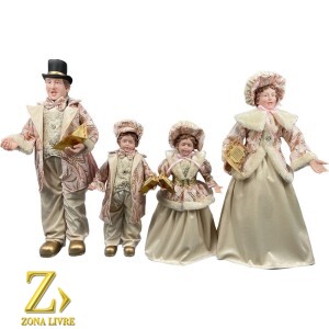 FAMILIA NATALINA PINK / GOLD 65CM