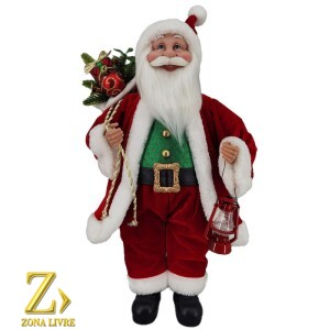 PAPAI NOEL RED / GREEN / GOLD 45CM