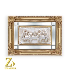 SANTA CEIA DE PAREDE ESPELHADO 64X47CM