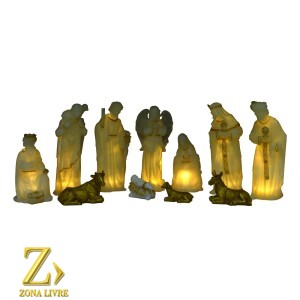 PRESEPIO COM LUZ 30CM
