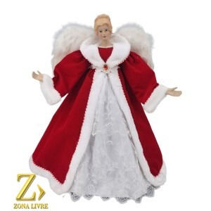 ANJO TOPO DE ARVORE RED/WHITE 60CM