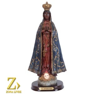 N.SRA APARECIDA TRADICIONAL C/BASE 14CM