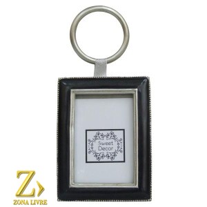 PORTA RETRATO PRETO 10X15CM