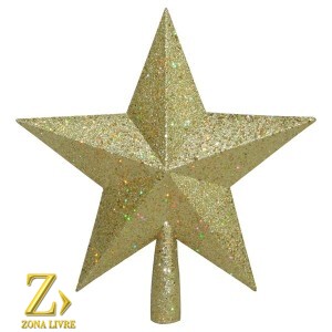 ENFEITE DE ARVORE ESTRELA 23CM